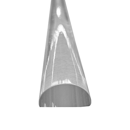 Zoro Select Colorless Acrylic Acrylic Half-Round 6 ft L RACRE.750CHRX72.000-40PCS
