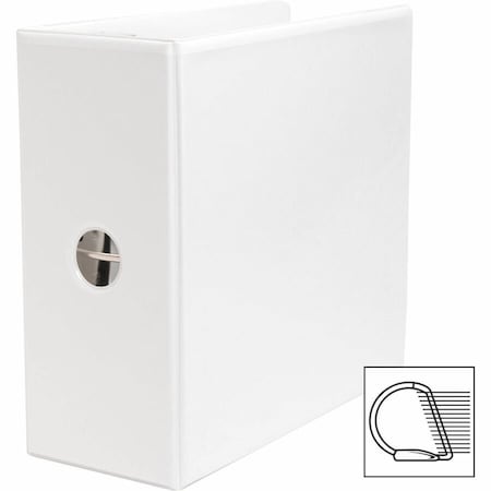 Business Source Basic DRing White View Binders, White BSN28445