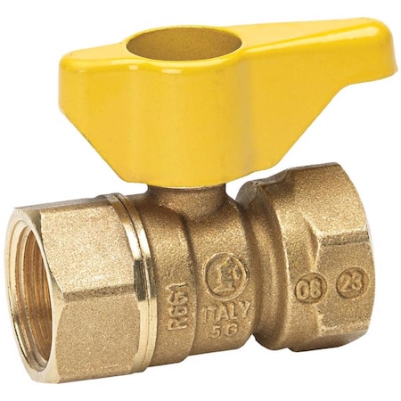 B & K Homewerks 1 in. Brass FIP Ball Valve Quarter-Turn Lever For Gas VGV2LHB5