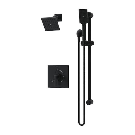 Symmons Duro HydroMersion Single Handle Shower Faucet Trim Kit with Hand Spray (Valve not Included) S3698MB15TRM