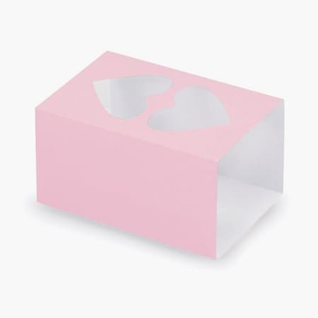 Nashville Wraps Pink Macaron and Cookie Sleeve, Heart Window, 3.75x2.5x2, 50PK MCSMHP