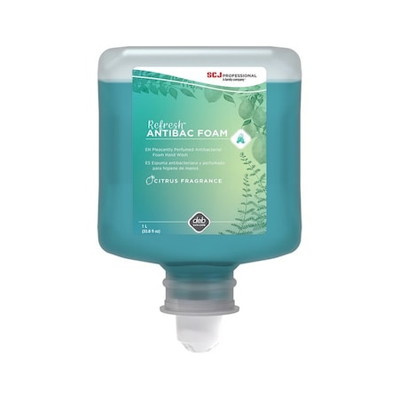 Refresh Soap, 1 l, Antibacterial, Green, Foam ANT1L