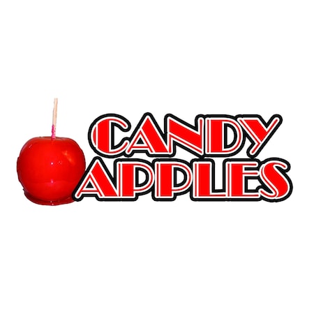 Signmission Candy Apples, 12 Inch, Decal D-Candy Apples