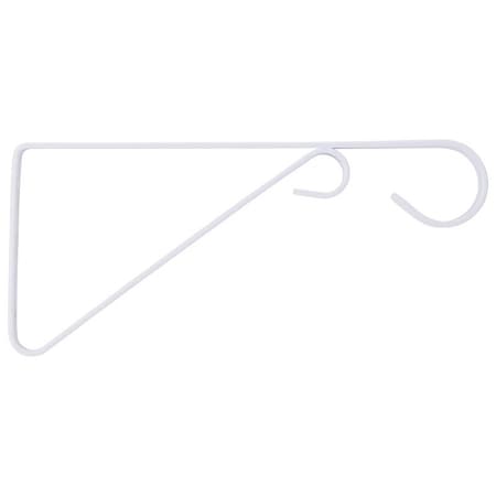 Landscapers Select Hanging Plant Bracket, 9-5/8 L, Steel, White, Wall Mount Mounting GB0373L