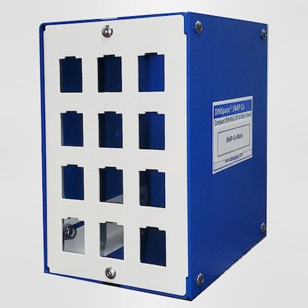 Dinspace SNAP Cu Compact Copper Patch Panel without jacks. SNAP-Cu-Blank