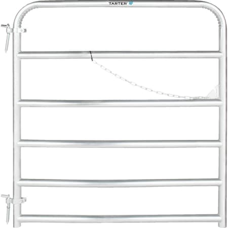 Tarter 50'' H.x4 ' L.x1-3/4'' Tube Diameter Galvanized Tube Gate 6GG4