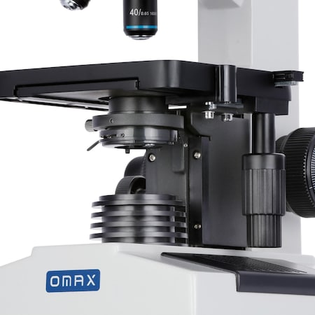 Amscope OMAX M837 Trinocular Compound Microscope 40X-800X Magnification For Soil Studies M837ES