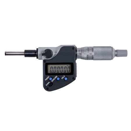 Mitutoyo Digimatic Micrometer Head, I/M 1 In, .00005 In, .375 In, Pln, F, C 350-351-32