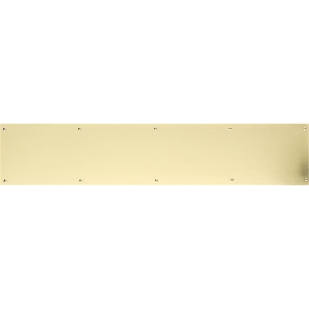 Brass Accents 6 in. x 40 in. Kick Plate Lifetime Polished Brass Screw Mount A09-P0640-PVD