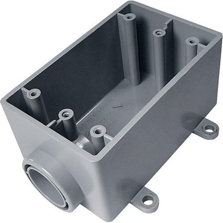 Abb 5133364U 0.75 in. 1 Gang Outdoor PVC End Box 32036