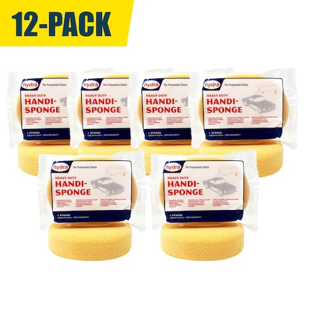 Hydra Heavy Duty Oval Sponge 7-3/4in x 5-3/4in x 2-1/4in - 12PK OO725-12