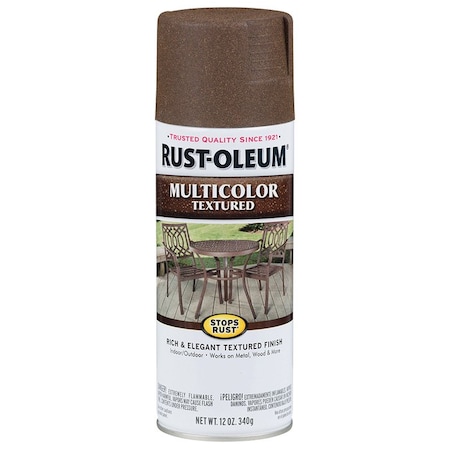 Stops Rust 12 Oz Rust-Oleum Brands Autumn Brown Multi-Color Textured Spray Paint 223523