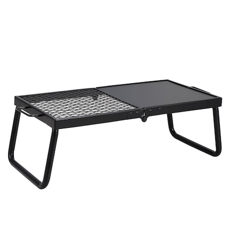 Vevor Folding Campfire Grill Portable Camping Fire Pit Steel Outdoor BBQ Picnic JY-ZDKJ-02