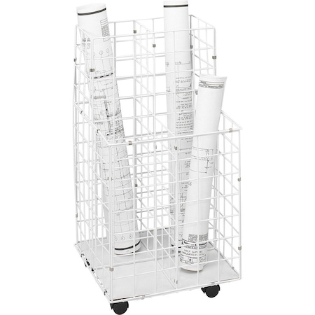Safco Wire Roll File, 4 Compartment 3084