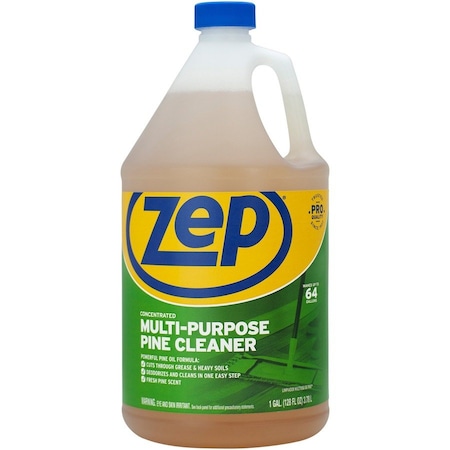 Zep Cleaners & Detergents, Bottle, 1 gal, Pine, 4 PK ZUMPP128