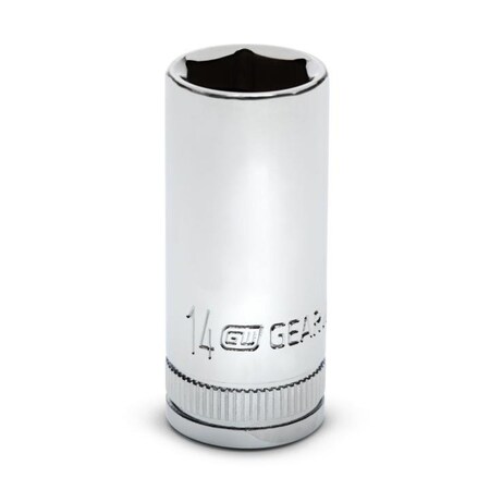 Gearwrench Mid Lenght Socket, 3/8Dr, 6Pt, 14mm 80396S-06