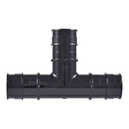 Sharkbite Expansion Reducing Tee, 1 in, Barb, Polysulfone, Black, 160 psi Pressure UA374A5