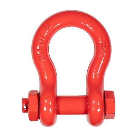 Mytee Products 1-1/2 inAnchor Shackle Forged Carbon Steel w/Safety Screw Pin Load Limit 34,000lbs SHACKLE-ANCHOR-BT-112
