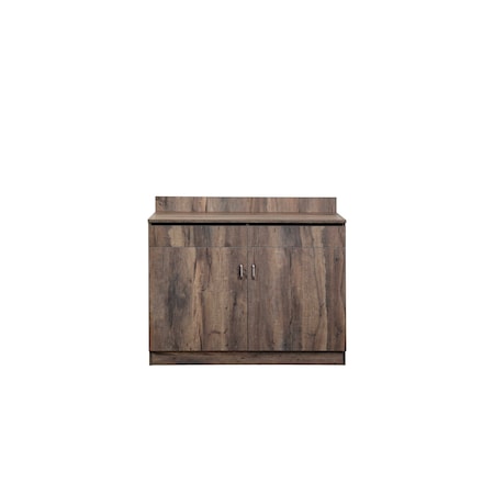 Bfm Seating Relic Server Station - Double Door - Melamine PVC Self-Edge - Knotty Pine WS4047KP