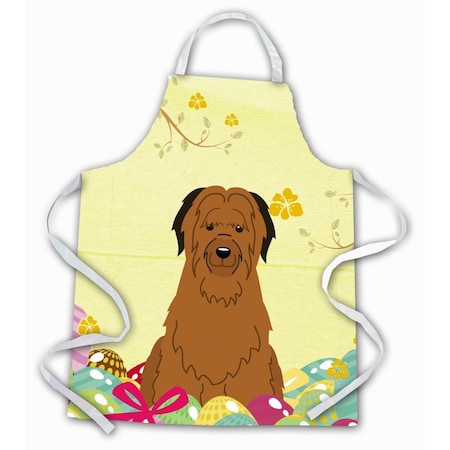 Carolines Treasures Easter Eggs Briard Brown Apron BB6082APRON