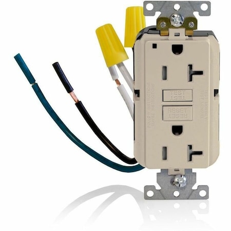 Leviton SmartlockPro GFCI 20A TR/PI Ind Gr LA GFTR2-5LT