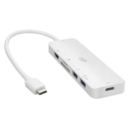 Monoprice 6-in-1 USB-C Multiport 4K at 60Hz HDMI Adapter 43789
