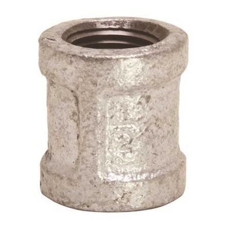 Proplus 3/4 x 1/2 Lead Free Galvanized Malleable Coupling Silver 44190