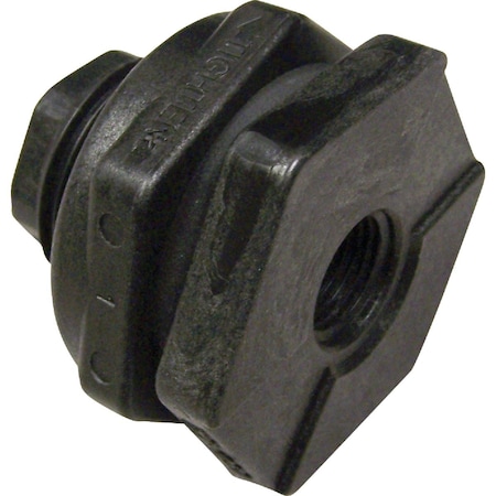 Rubber Testing Lab Sign Abbott Rubber 1/2'' Bulkhead Adapter TF12PE | Zoro