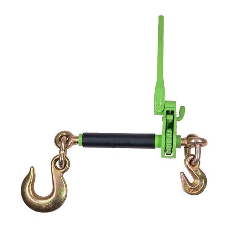 Mytee Products 5/16in- 3/8inFolding Handle Ratchet Chain Binder w/ 3/8inGrab & 1/2inSlip Hook CBRS-FH516SH