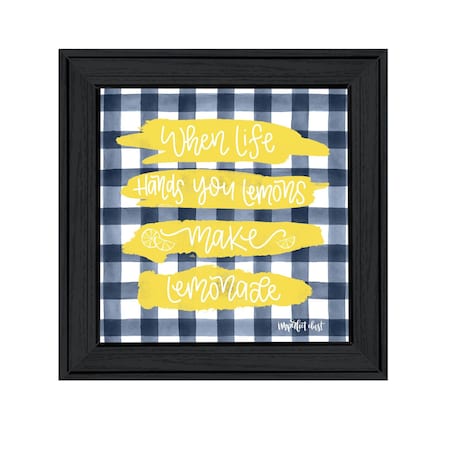 Homeroots Make Lemonade Black Framed Print Wall Art 529800