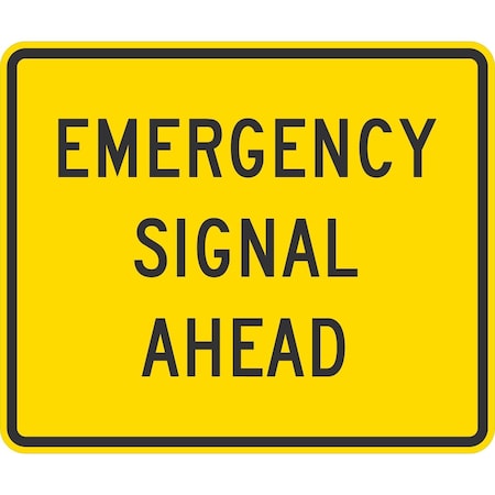 Lyle Emergency Signal Ahead, 36x30, High Intensity Prismatic, Yellow G-15911-HI_36x30