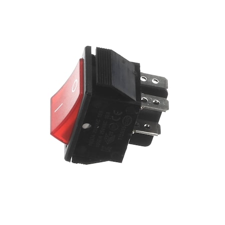 Winco Turner Switch, 125/250VAC, 3/4HP, Black and Red POP8-P4