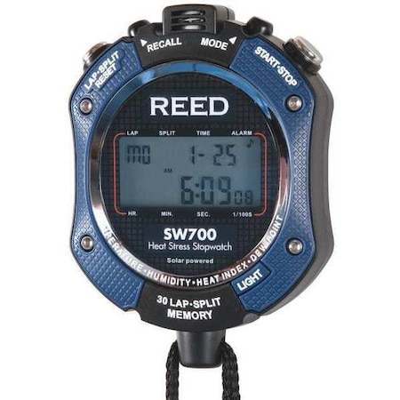 Reed Instruments Stopwatch, Count Down/Up, 10 hrs, LCD SW700