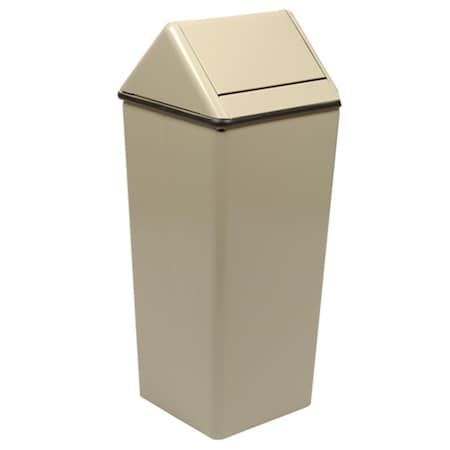 Pinpoint Large Wastewatcher Swing-Top Receptacle - Almond PI703202