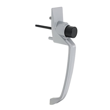Prime-Line Storm and Screen Door Push Button Handle Set, Interior Latch 1-1/2 in. Hole Center, Silver K 50823