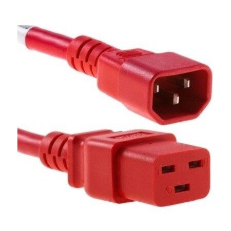 Unc Group POWER- CORD C14 TO C19 15AMP RE PWCD-C14C19-15A-04F-RED