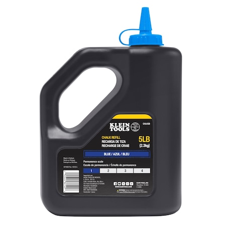 Klein Tools Chalk Refill, Blue, 5-Pound CHLK5B