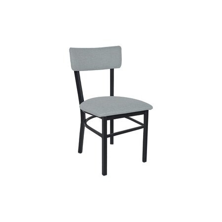 Bfm Seating Bristol Chair - Grade 4 Upholstered Seat & Back - Steel Frame - Sand Black Finish 4301CSTT014-SB