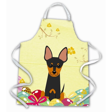 Carolines Treasures Easter Eggs English Toy Terrier Apron BB6109APRON