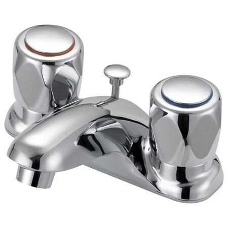 Boston Harbor Lavatory Faucet, 1.2 gpm, 2-Faucet Handle, 3-Faucet Hole, Metal/Plastic, Chrome Plated F5120052CP
