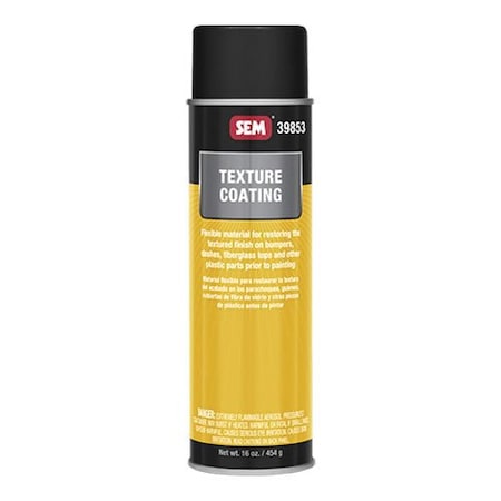 Sem Texture Coating, 16 oz Net Weight, Aerosol Can, Black 39853