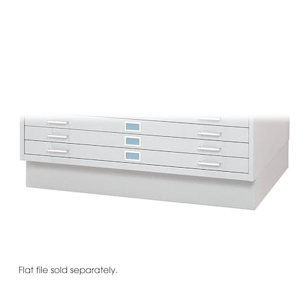 Safco Flat File Cabinet Base, White, Closed 4997WHR