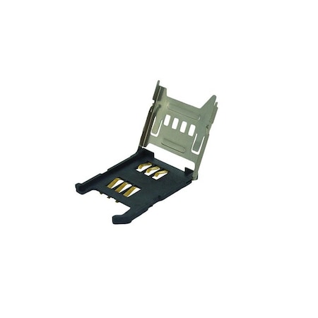 Attend SIM Card Socket Metal Hinge Type, 6 Pin w/o Peg, H=1.8mm, GF 115G-AAAA-R