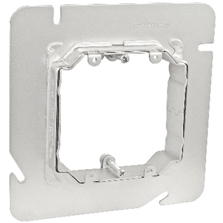 Southwire Device Ring, 2 Gangs, Galvanized Steel, Square Box Type 62AMR-2