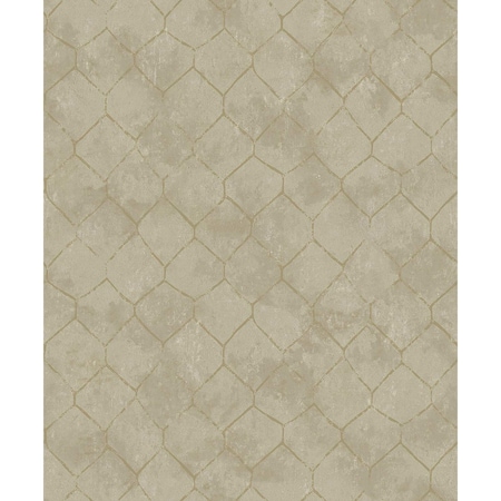A-Street Prints Rauta Gold Hexagon Tile Wallpaper 4105-86653
