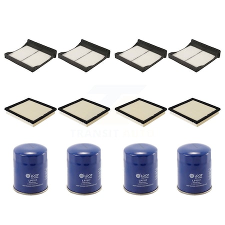 Pur 4X Air + 4X Cabin + 4X Engine Oil Filter 12 Total Kit For Subaru
