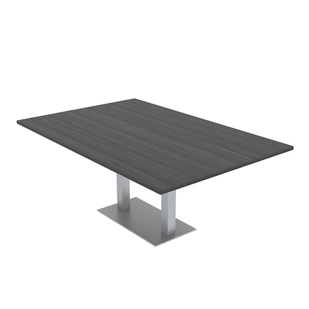 Skutchi Designs Rectangle Conference Table With Power Unit, 48 in W, 84 in L, Grey HAR-REC-48X84-DOU-WA7949-NA