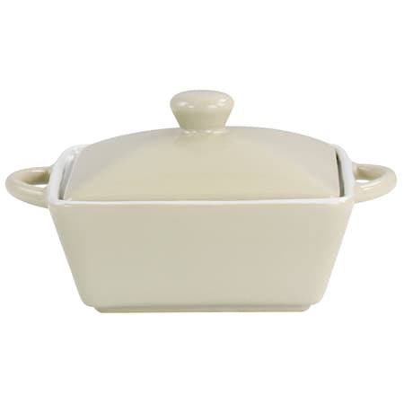 Martha Stewart Mini Stoneware Casserole with Lid in Beige 128885.02B