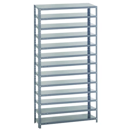 Quantum Storage Systems Shelving Unit, 12''D X 36''L X 75''H, Heavy Duty, 400 Lb. Load Capacity Per Shelf 1275-000-12