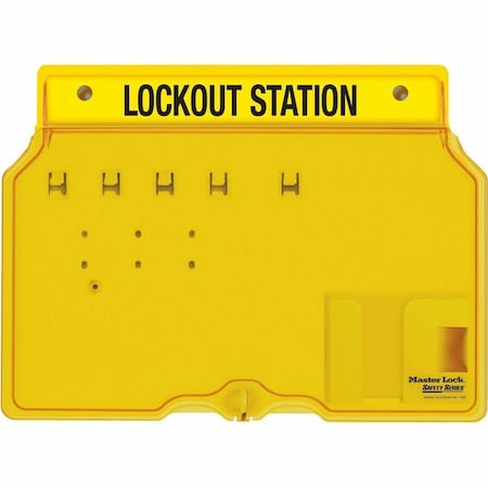 Master Lock Lockout Station, Unfilled, 12-1/4 In H 1482B